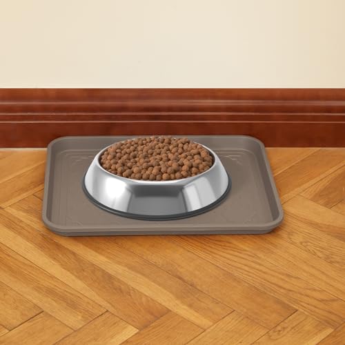 Boot Tray 2 Packs All Seasons Multi-Purpose, Waterproof Boot Trays for Entryway Indoor & Outdoor, Non-Slip Shoe Tray, 16.7"x12.8",Grey - color: Gray