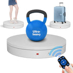 15.8In Remote Large Motorized electric turntable Rotating platform Photography Turntable Motorized lazy susan Base giratoria para for Photography,3D Scanner,Heavy duty display(Load Range:220~500lbs) - size: 15.8inch/White/500Lbs Load