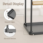 3 Tier Black Jewelry Stand, Necklace Organizer, Earring Holder with 44 Holes and 9 Hooks, for Necklaces, Bracelets, Rings - color: Black