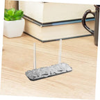 Angoily Multifunctional Acrylic Water Ripple Display Stand Compact Easel for Beauty Items Photos and Decorative Plates Desktop and Tabletop Use