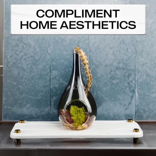 2-Piece Water Absorbing Stone Tray Set – Fast-Dry Diatomite Soap Trays for Bathroom & Kitchen Sink, Gold Finish - color: Gold