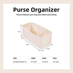 DGAZ Silk Purse Organizer Insert For Hermes Kelly Danse 22 bag，Silky Smooth Bag Organizer，Luxury Handbag & Tote Shaper（Craie，22） - color: Craie