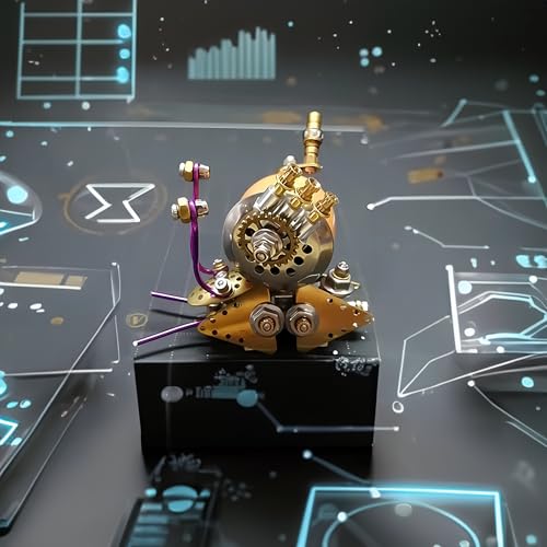 3D Steampunk Mechanical Snail Model Kit – DIY Metal Brass Puzzle for Adults, Retro Collectible Robot Sculpture Craft Gift (Snail-O) - style: Snail-O