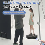 Remote-Controlled Motorized Turntable,Heavy Duty Motorized Rotating Display Stand,Speed-Adjustable Rotating Platform,Multi-Mode Photography Turntable for 3D Scan,Photography(19.7in/Black) - size: 19.7inch/Black/500Lbs Load