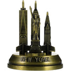 VILLCASE New York Landmark Architecture Model 3.34 Inch Metal Statue Home Decor Accent for Office Desk and Living Room