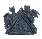 Bellaa Gothic Dragon Stone Finish Medieval Bookends - color: Z Black