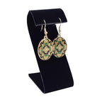 MOOCA 6 Pcs Black Velvet Earring Display Stand Displays, Jewelry Organizer Display Holder for Earrings, Black Velvet, 2 1/8 W x 1 1/2 D x 3 1/2 H in - color: Black Velvet, Small