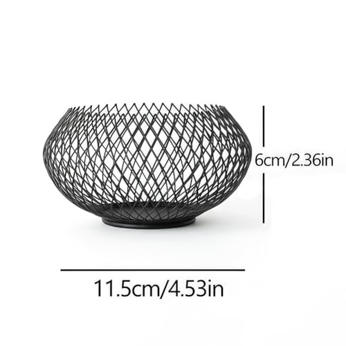 1pcs Elegant Vintage Candle Holders, Hollow-Out Metal Chain Design for Wedding Table Centerpiece, Fireplace Mantel & Home Decor, Small