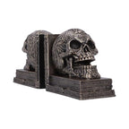 Nemesis Now Celtic Tale Resin Bookends - Heavy Decorative Book Ends for Literature Collections, Ornate Celtic Skull Design and Knotwork, Bronze Finish