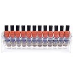 BTremary 3 Packs Clear Nail Polish Organizer Holder Shelf Rack, Acrylic Display Stand For Sunglasses Paint Essential Oils, Makeup Holder, Nail Poliahes Storage to 36 Bottles (Fit 1-2oz Bottles) - size: 3 Tiers Tabletop Rack