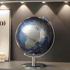 TTKTK World Globe with Stainless steel Stand, 8inch Earth Modern Desktop Globe For Educational Home Office Desk Bookshelf Decor, Cool Tech Gift for Business Men Father Boys Adults & Kids