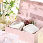 Shappy 12 Pcs Ceramic Jewelry Tray 4.5 in Ring Dish Bulk Decorative Trinket Dish for Bridal Christmas Birthdays Gifts - style: Square