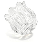 Elsjoy Set of 12 Tulip Glass Votive Candle Holders, Decorative Tea Light Candle Holders, Clear Glass Flower Tealight Candle Holder for Table Centerpieces, Wedding Decor