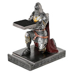 King's Guard Watch Display Stand Eyeglass Jewelry Bracelet Necklace Holder Trays Towers Resin Pen Holder Warrior Knight Mobile Phone Stand for Office & Home (Iron) - color: Iron