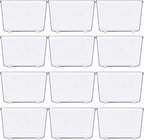 Simple Houseware Clear Drawer Organizer for Office Bin Desk Storage, 3.25"x 3.25", 12 Packs - size: Small Size