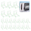 uxcell 20 Pack Book Display Stands, 2" Adjustable Display Holder Mini Clear Easel Collector Stand for Displaying Comics, Magazines, Postcards, Art works, DVDs, Medals, Green - color: Green