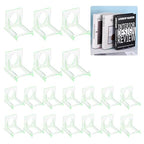 uxcell 20 Pack Book Display Stands, 2" Adjustable Display Holder Mini Clear Easel Collector Stand for Displaying Comics, Magazines, Postcards, Art works, DVDs, Medals, Green - color: Green