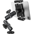 Aluminum Heavy Duty Tablet Mount Car Holder Dashboard for Truck/Vehicle/Desk/Wall, 360° Adjustable Dual Arm iPad Stand Holder Mount for 4.7"-12.9" iPad Pro/Air/Mini/Samsung Galaxy Tab - size: Dual arm