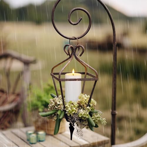 Yeelida Outdoor 6pcs Flameless Waterproof Candles with Handy Remote Control, Cycle Timer Battery Operated Candle Grease Effect LED Flickering Pillar Plastic Long Lasting (White, 3" x4" 5" 5" 6" 6" 7") - color: White, size: 4" 5" 5" 6" 6" 7"