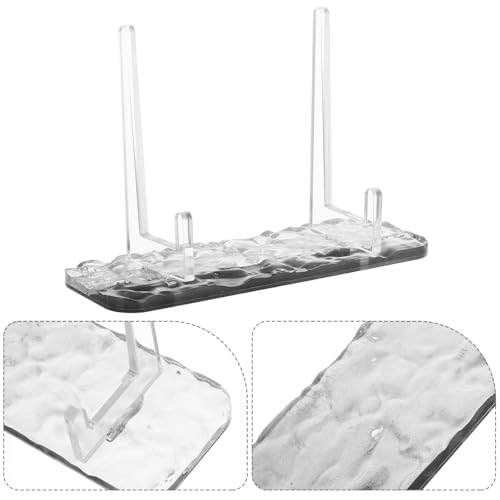 VILLCASE Portable Acrylic Display Easel Water Ripple Beauty Stand Versatile for Offices Hotels