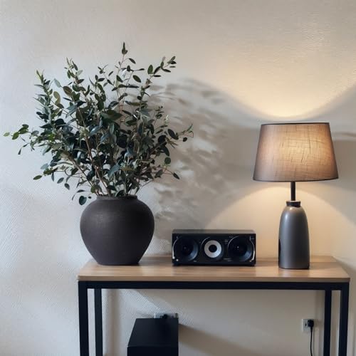 Rustic Ceramic Vase, 8.3" Black Farmhouse Tall Vase, Vintage Vases, Modern Terracotta Decor Vases for Home Decor, Living Room, Entryway, Table Centerpieces, Shelf, Kitchen, Housewarming Gifts - color: Black, size: 8.3in