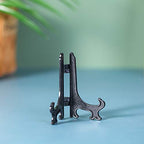 Artliving 3" Black Plastic Stand Cookie Holder Display Stand Place Card Holder Display Easels at Weddings, Birthday Party(24 Pack) - color: Black, size: 3inch(24piece)
