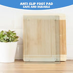 Mymonfif Tempered Glass Cutting Board for Kitchen, Clear Glass Board for Countertop, Heat Resistant, with Non-Slip Feet, 12x16" 1Pcs - color: 1Pcs Clear