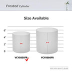 WGV Cylinder Vase, Diameter 5", Height 5", Frosted Glass Floral Planter Container, Floating Candle Holder for Wedding Party Event Home Office Decor, 1 Piece - size: 5"x5"H FR