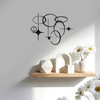Slickss Starry Sky Wall Decor – Geometric Pattern Living Room Wall Decor, Modern Metal Wall Sculpture, Suitable for Home and Office