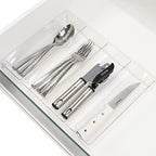Simple Houseware Clear Drawer Organizer for Office Bin Desk Storage, 3.25"x 9.5", 4 Packs - size: Large Size