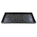 Achla Designs Scrollwork Rubber Boot Tray, Medium,Black - size: 34" x 14.3" x 2"