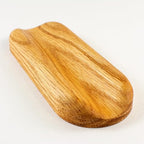Solid Oak Single Pen Tray, Minimalist Desk Organizer, Natural Wood, Handcrafted, Precision Angled Channel