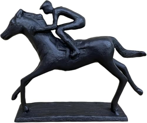 Briskfeel Iron Statue Riding a Horse Sculpture Sportsman Art Metal Hercules Ornament Figurine Metal Statue Arts Gifts Abstract Modern Accents Home and Office Decor (Ride a Horse) - color: B6 Ride a Horse