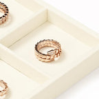 Oirlv Microfiber 4 Grids Stackable Jewelry Display Trays Showcase Jewelry Organizer Storage Trays(Beige) - color: 4 Grid P13414