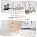 1pc Minimalist Iron Desktop Display Stand for Tablets Artwork and Books Metal Holder for Decor