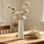 12 Inch White Vase Ceramic Flower Vase, Tall Vases for Pampas Grass, Home Decor, Modern Textured Vases for Living Room Decorations,Table Centerpieces,Shelf,Farmhouse Small Ceramic Vase - style: Shape 12