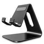 CreaDream Cell Phone Stand, Cradle, Holder, Aluminum Desktop Stand Compatible with Switch, All Smart Phone, iPhone 11 Pro Xs Max Xr X Se 8 7 6 6s Plus SE 5 5s-Black - color: Black