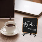 Home Wooden Decor Sign, Farmhouse Plaque with Stand, Warmth Housewarming Gifts for Women Men Family, Table Desk Cubicles Accessories for Living Room Bedroom Home Decorations - style: Home Sign 03