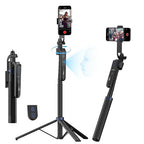 USKEYVISION 70” Auto Face Tracking Tripod, Extendable 360° Rotation Phone Tripod for iPhone and Android, Selfie Stick for iPhone w/Remote Control,Phone Holder Video Recording for TikTok(UTK-01) - size: UTK-01(auto face tracking tripod)