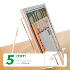 Acrylic Book Stand, Book Display Holder 6 x 9, Clear Acrylic Display Easel Transparent Display Stand Holder Tablet Holder for Album, CD, Magazine, Picture, Plate, Artworks, Phone, (2-Pack) - size: 2-Pack (6" x 9")