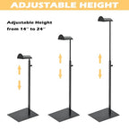 Royxen 3 Pack Purse Holder, Purse Display Stand with Adjustable Height, Bag Stands for Display, Stainless Steel Purse Rack for Bags Organizer (Black) - color: Black