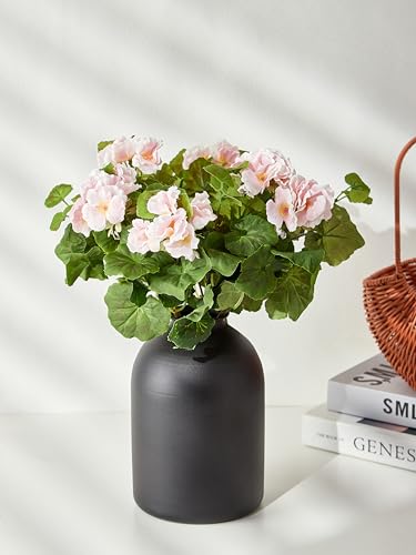 Matte Black Metal Vase, Modern Minimalist Narrow Neck Flower Vase for Home Decor, Table Centerpiece, Artificial Flowers & Floral Arrangements - color: Black