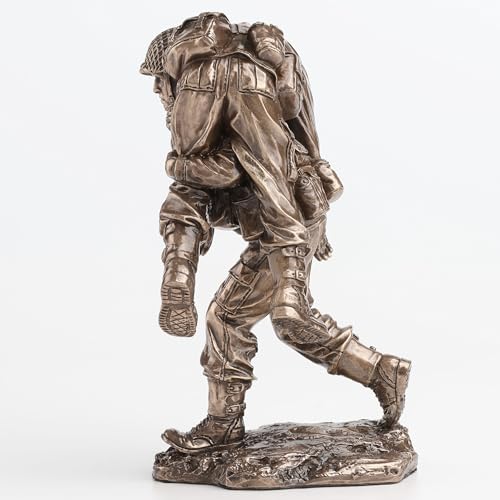Veronese Design 5 1/8 Inch No Soldier Left Behind Cold Cast Resin Bronze Finish Military Gift Statue