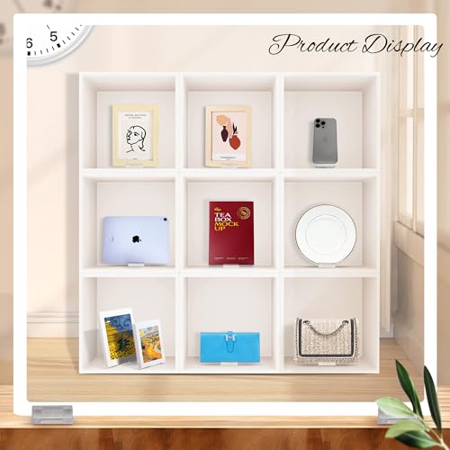 6 Pack Clear Acrylic Adjustable Desktop Book Stand & Display Easel for Tablet Phone Clutch Bag Plate Artwork Magazine Picture Comic Album CD Postcard - Home Office Back to School