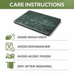 Marble Cheese and Pastry Board 16 x 12 Inch – Natural Carrara Marble Cutting Board and Serving Tray for Dough, Bread, Pizza, Charcuterie – Heavy, Non-Slip, Gift-Ready. - color: Green, size: 16"L x 12"W