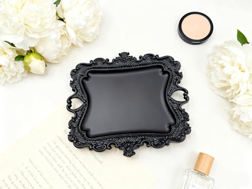 khtumeware 1 Pack Jewelry Dish Matte Black Jewelry Trays ideal for holding jewelry rings and small trinkets. - color: Matte Black