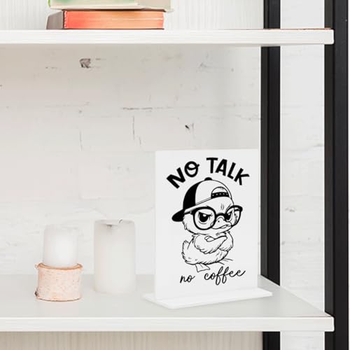 Funny Office Home Decor - Sculptural Acrylic Decor for Coffee Tables, Reception Desks & More, Edgy & Unique, 4 × 4.7 Inches