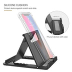 MoKo Phone/Tablet Stand, Foldable Desktop Holder Fit with iPhone 11 Pro Max/11 Pro/11, iPhone Xs/Xs Max/Xr, iPhone SE, iPad Pro 11, 10.2 (8th Gen), Air 4 10.9, Air 3, Mini 5, Galaxy S20, Black (Large) - color: Black, size: Large Size