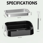Trimming Tray with 150-Micron Replaceable Mesh – Ergonomic High-Wall Design with Static Brush for Fine Particle Sorting and a Clean, Organized Workspace - size: Large(with Brush)