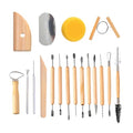 S & E TEACHER'S EDITION 19 Pcs Pottery Tools & Clay Sculpting Tools, Double Sided Ceramic Clay Carving Tool Set for Pottery Modeling Smoothing. - size: 19 PCS